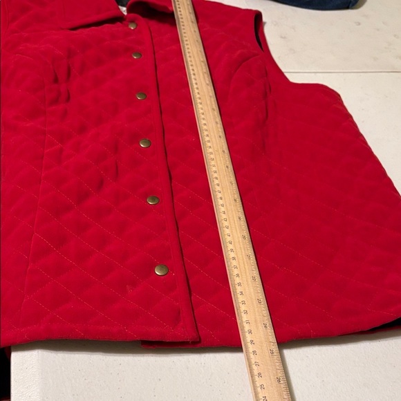 Talbots Red Stretch Vest - Picture 6 of 8